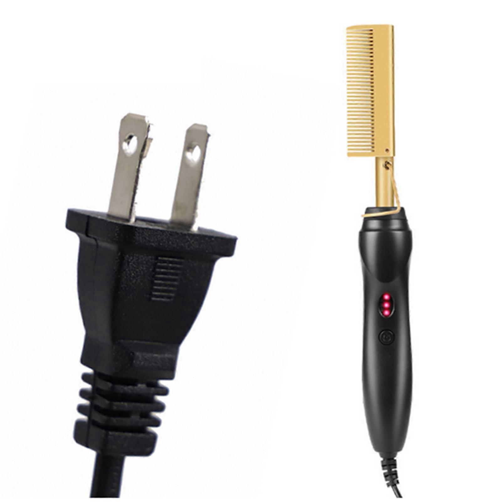 Electric Heating Comb Curling Portable Travel Beard Comb