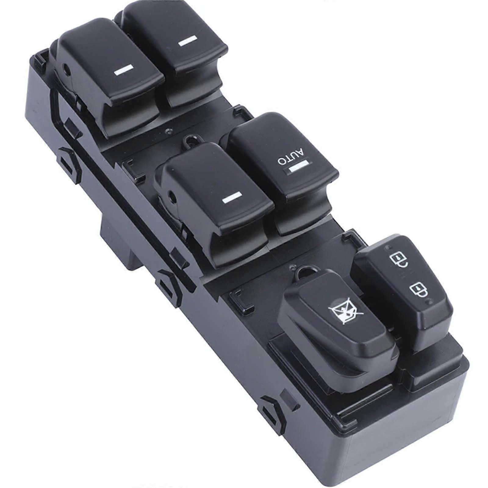 935703S000 935703S000RAS Front Left 16 P Power Window Switch Master Compatible with 20112015 Compatible with Hyundai Sonata(Black)