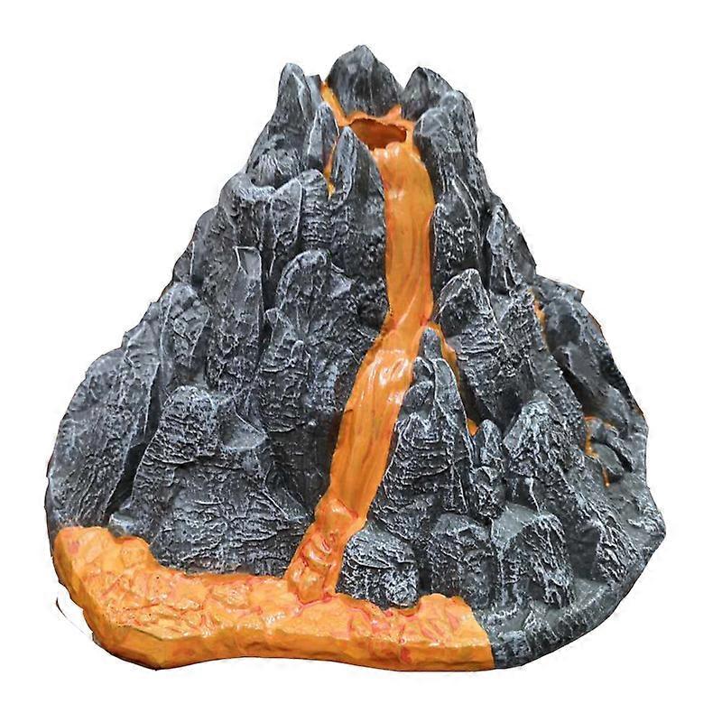 Toy Fish Tank Rock Decor Volcano