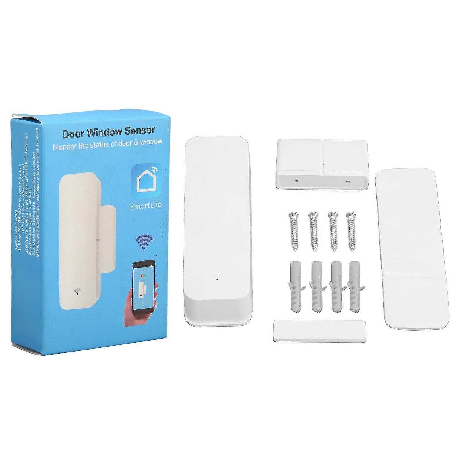 Door Window Sensor Quick Response Data Storage Voice Operation Red LED Door Alarm