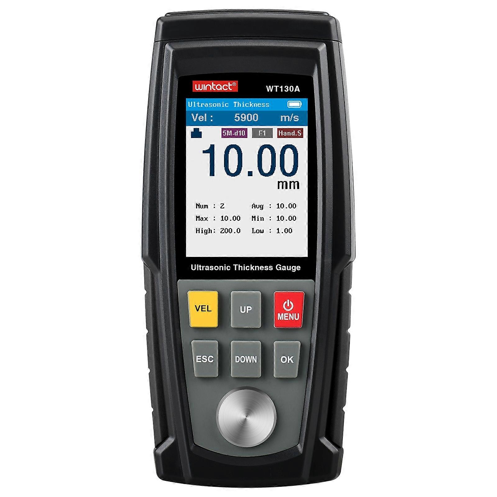 WT130A Digital Ultrasonic Thickness Gauge Meter Tester USB Charging Digital Thickness Metal Tester High Precision