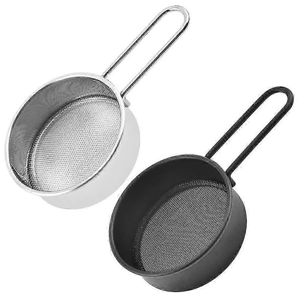2 PCS Stainless Steel Flour Sifter & Shaker for Baking Kitchen Use