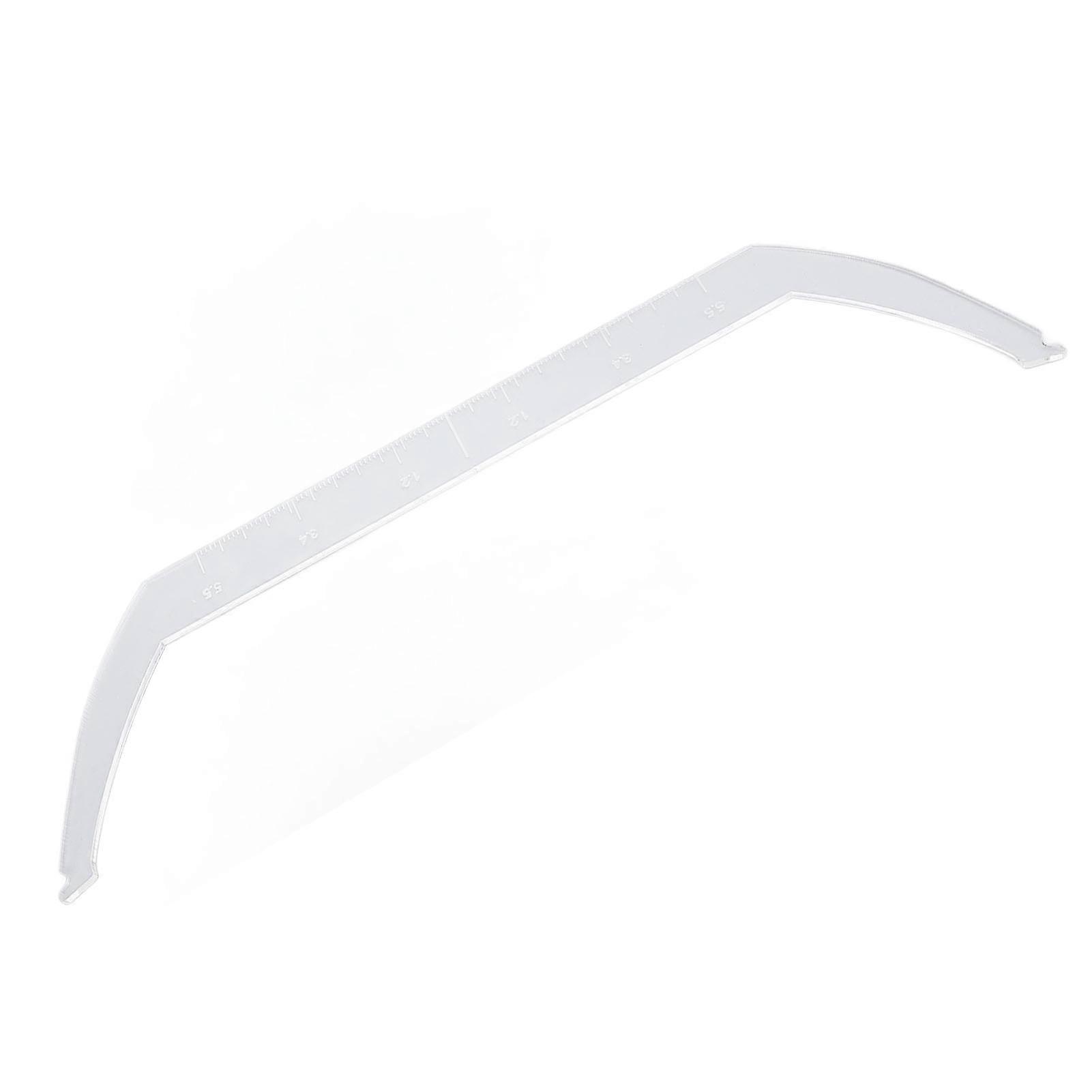 Eyebrow Line Marker Ruler with Scale Bendable Transparent Eyebrow Drawing Marking Ruler 