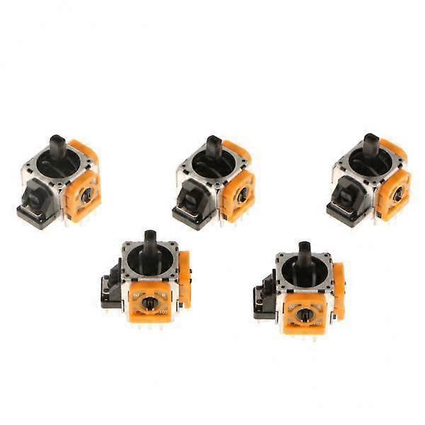 10x 5 Pieces Analog stick Stick Rocker PS 4 - Yellow