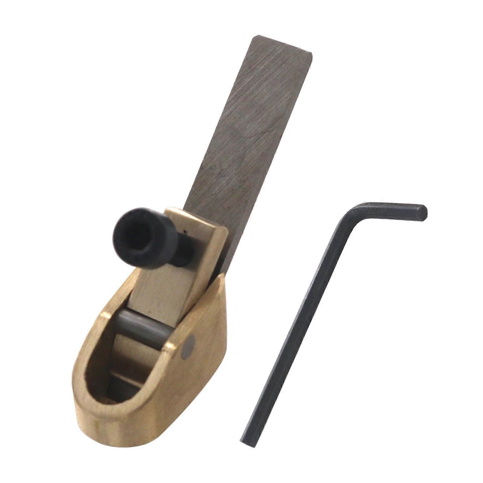 Violin Thumb Planer with Wrench Professional Brass Luthier Tool Woodworking Thumb Planes Wooden String Instrument Easy to Use Smooth Surface
