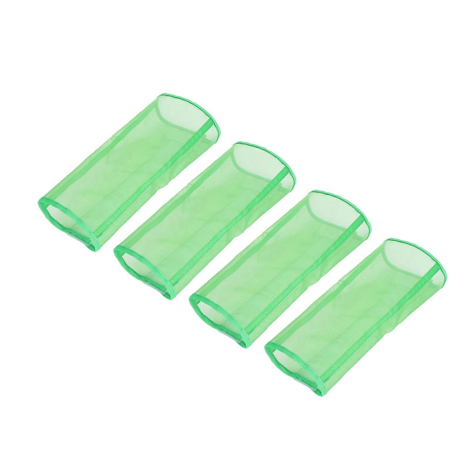 4 יחידות מגפי רגל סוס רשת נושמת מגפי מגן רגל סוס עטיפות מגן רגל סוס לעייפות רגלי פרסה ירוק 