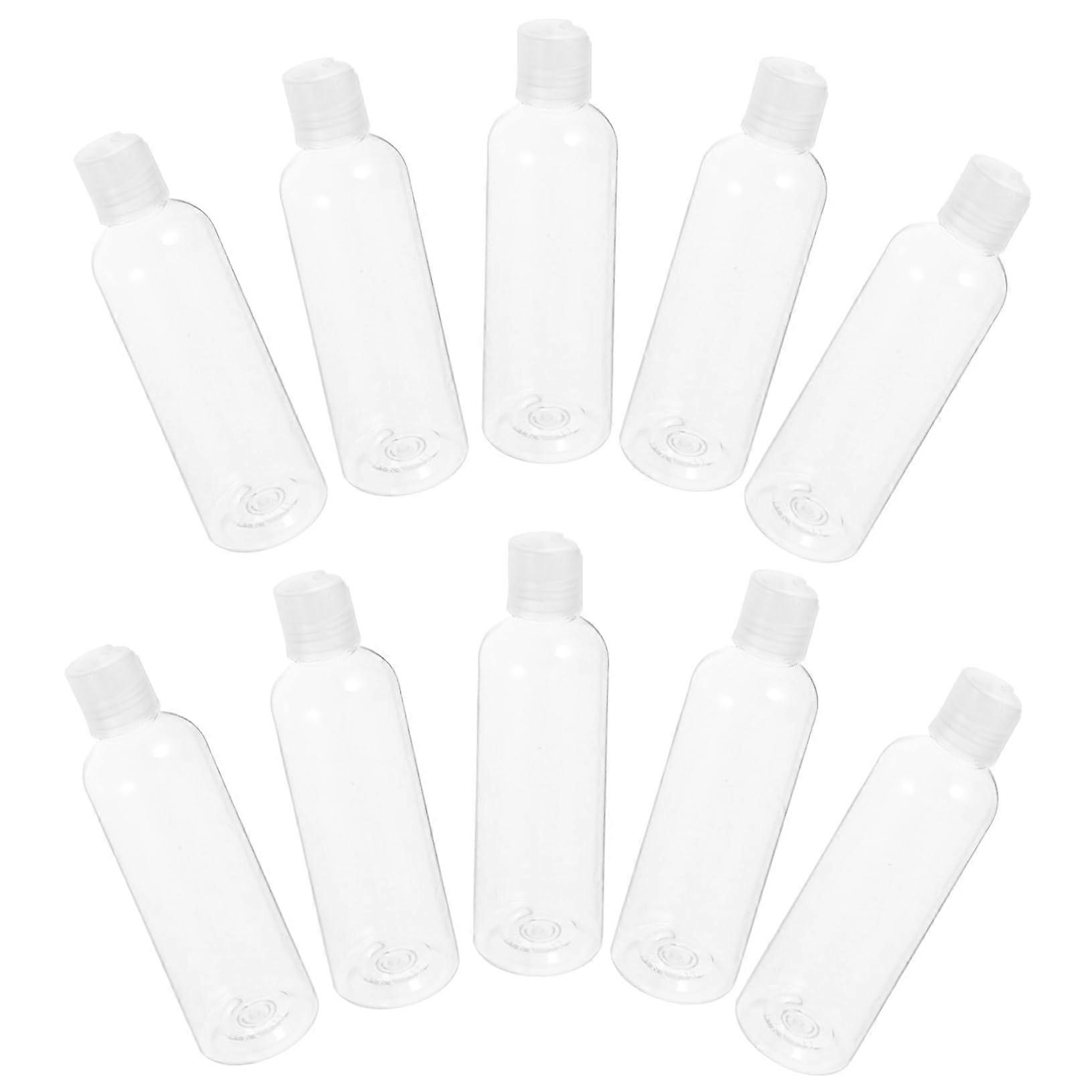 Mini Skincare Containers 20pcs Refillable Lotion Bottles Travel Size Shampoo Bottles Secure Press Cap Leakproof for Travel