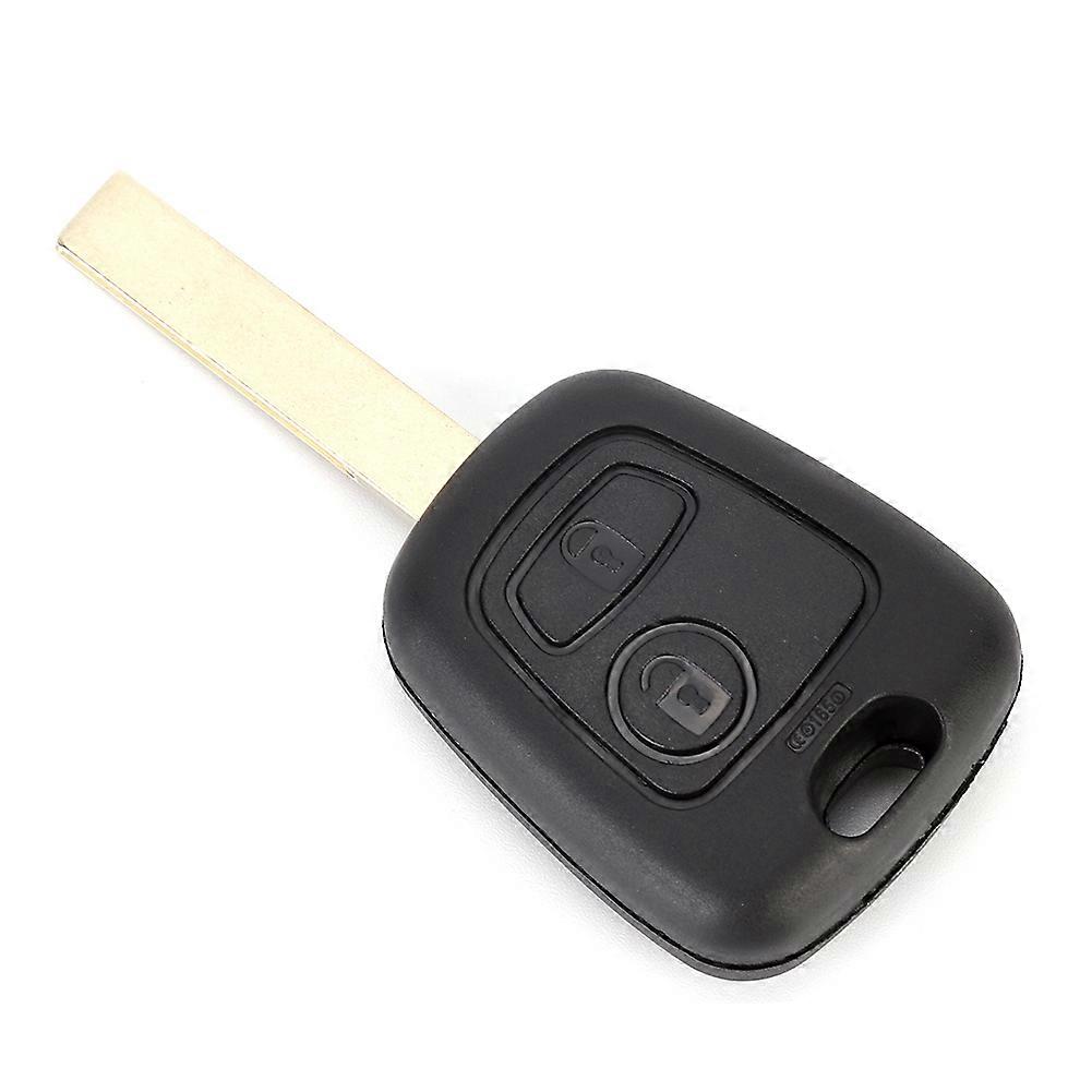 2 Buttons Car Key Shell Case Replacement Accessory Fit for Peugeot 107 207 307 407 D05