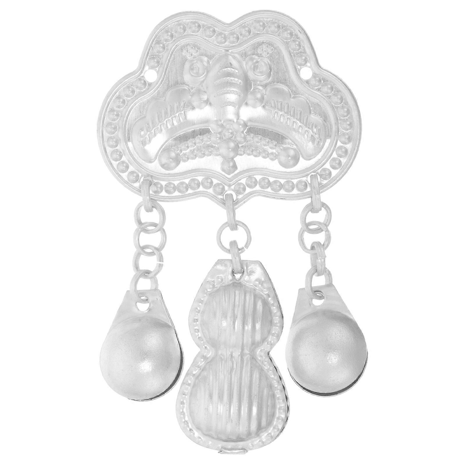 Custom Ornaments Aluminum Sheet Decors Ethnic Ornament for Clothes Garment Decorative Decoration Silver Irregular Shape Modern Style 1Pcs