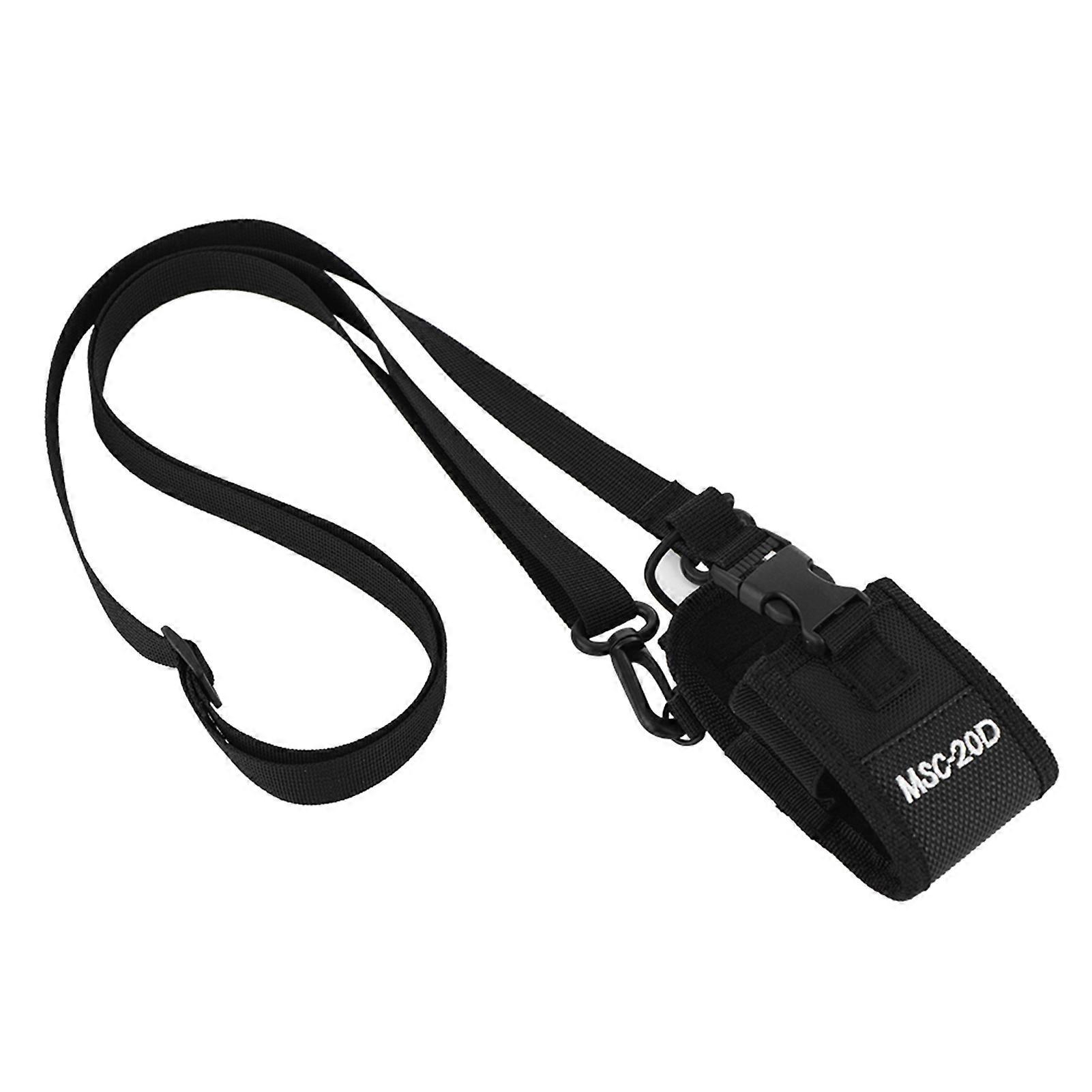 Portable Nylon Belt Holster with Shoulder Strap for Walkie Talkie and Two-Way Radio