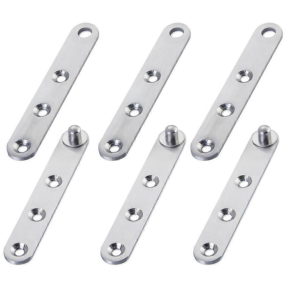6pcs Durable Stainless Steel Up Down Hinges for Furniture, Cabinets, and Doors – Strong, Stable Rotation Design for Various Applications