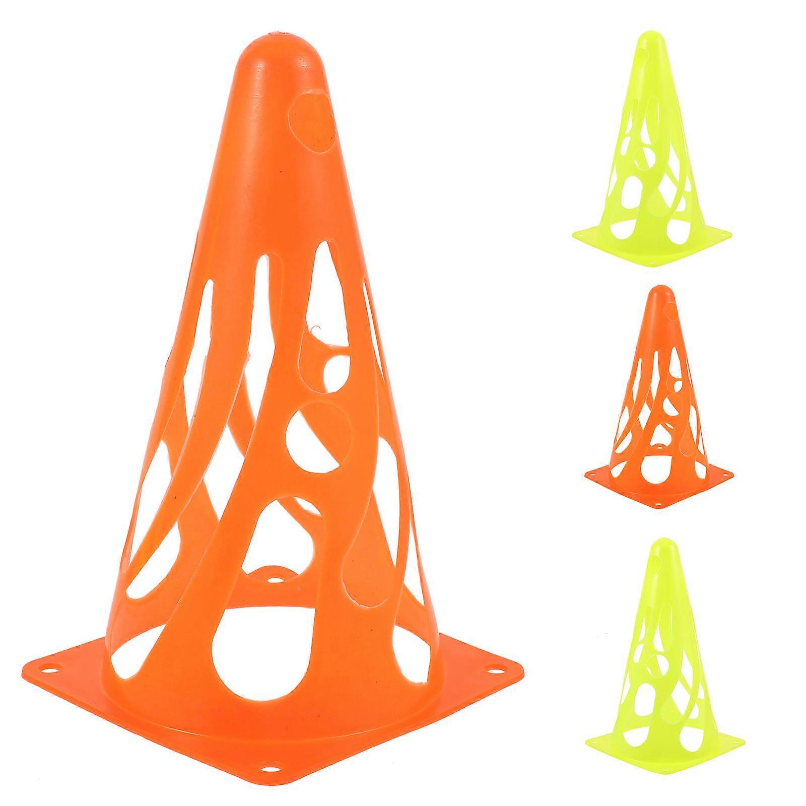 Cones For Sports Training Soccer Cones Multi-Function Orange 22.30X12.70X12.70cm Agility Training 4Pcs