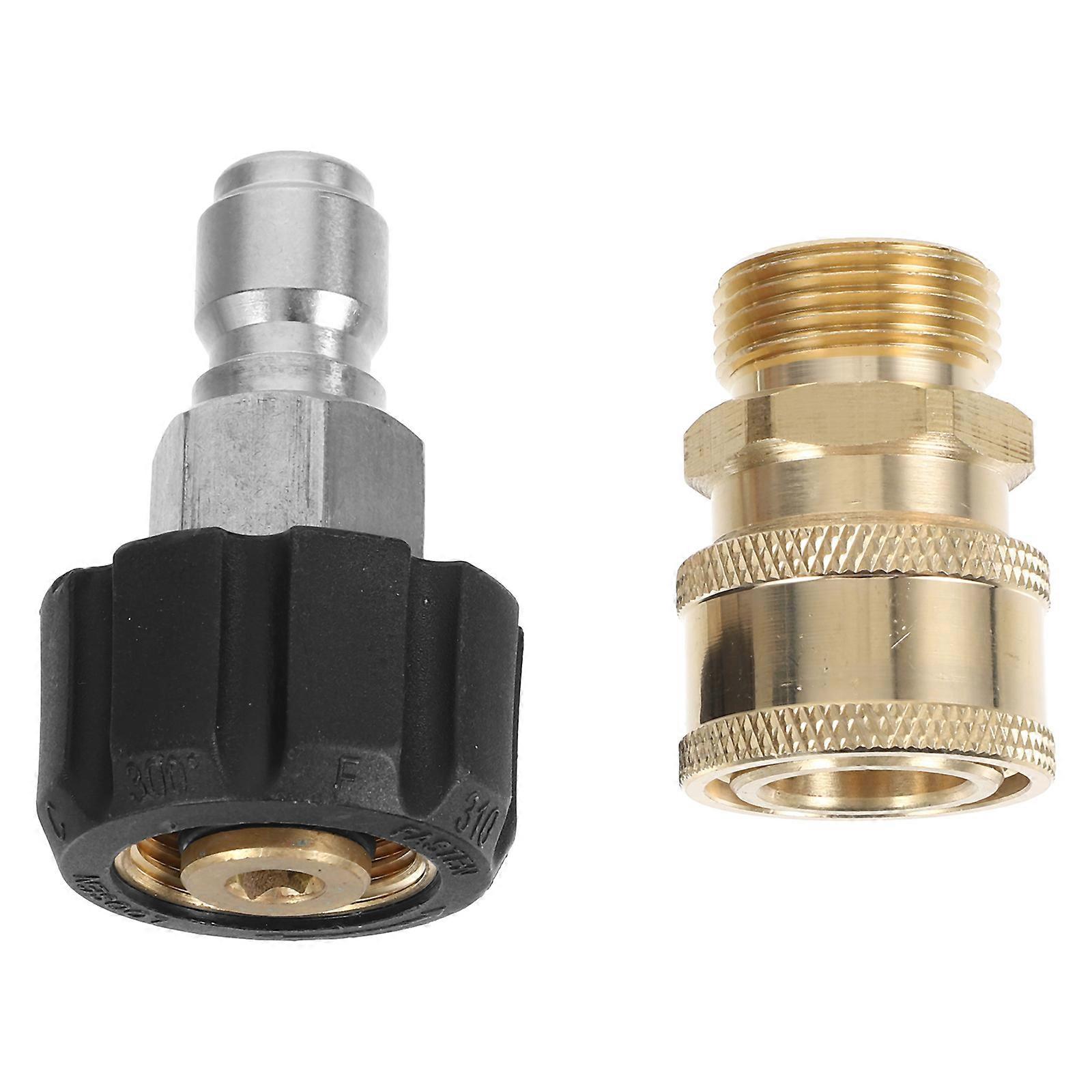 Brass Pressure Washer Quick Connect Adapter Kit – Secure Fast Coupling for Multiple Brands, Household & Industrial Use