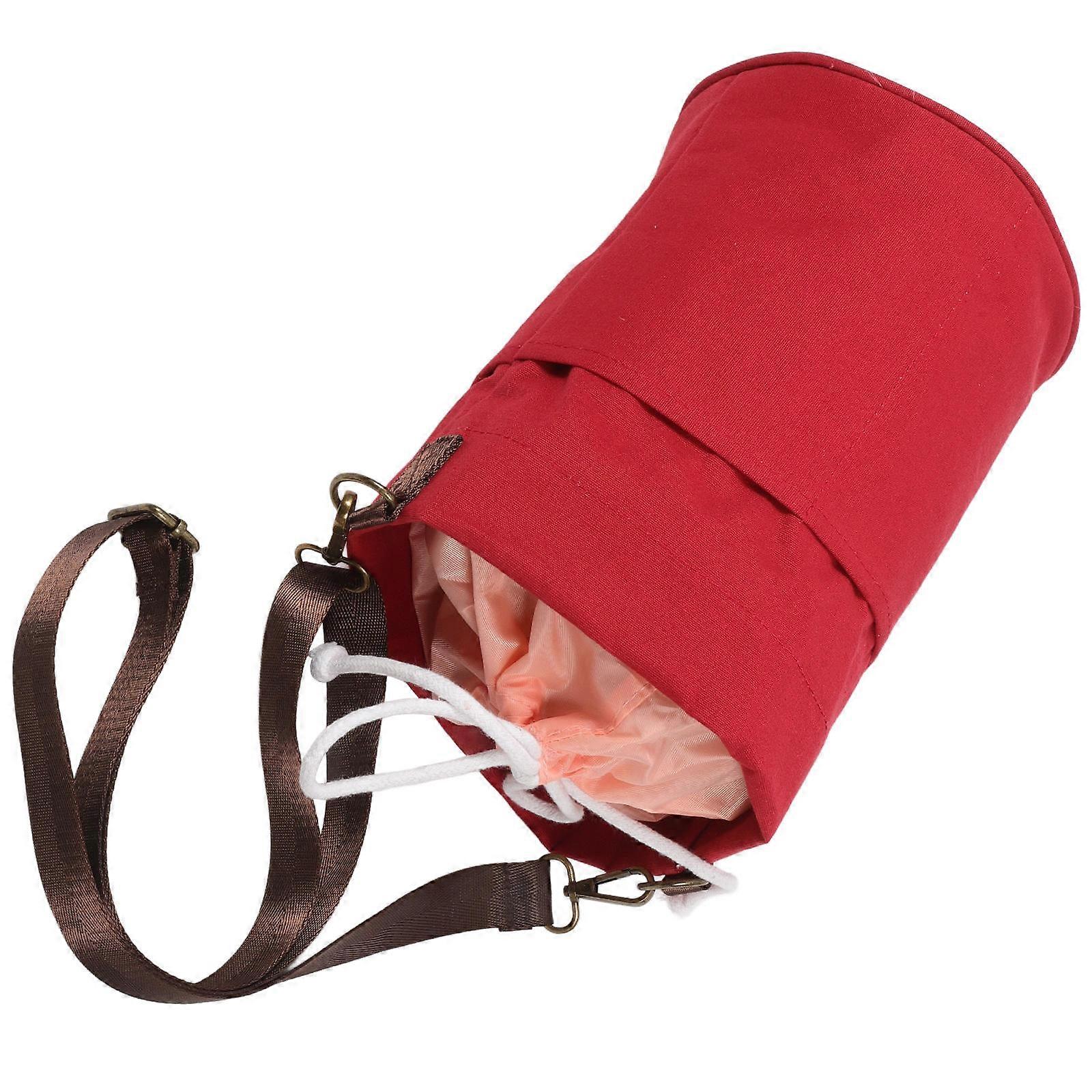 Sewing Project Bag Yarn Crossbody Bag Portable Traveling Home Use Fabric Metal 27.00X19.00X19.00CM 1Pack