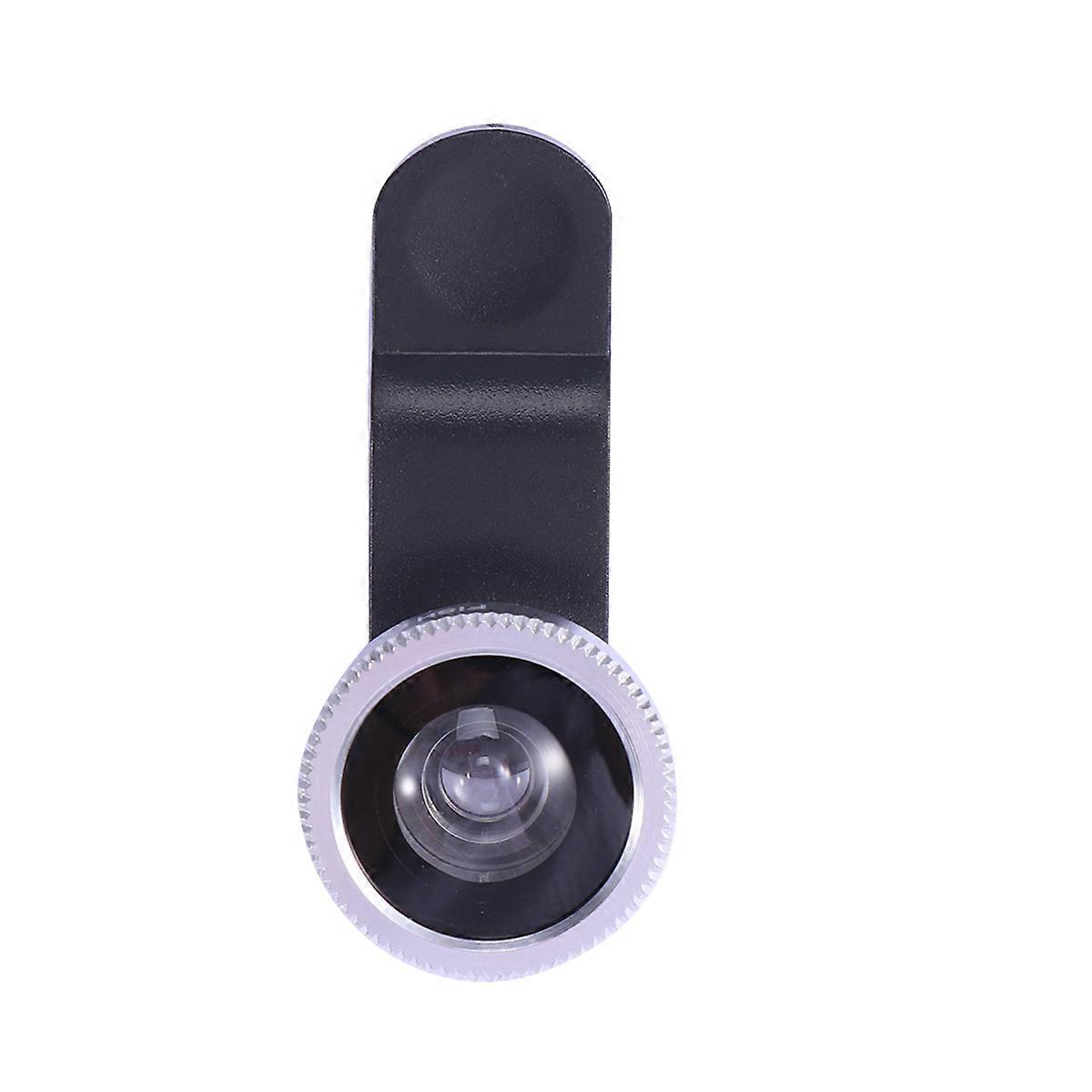 Phone Lenses Universal Fisheye Macro Wide Angle Lens with Clip for Smartphone High-definition Circular Metal 3Pcs