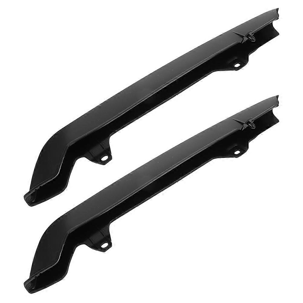 Water Resistant Chain Guard Motorcycle Sprocket Guard Rectangular Shape Black 2Pcs