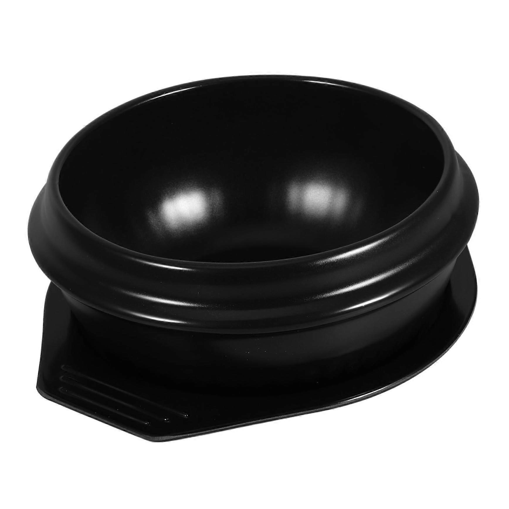 Steintopf ceramic soup bowl with practical tray for Bibimbap and stews directly for gas stoves flavorpreserving Ref: 8124