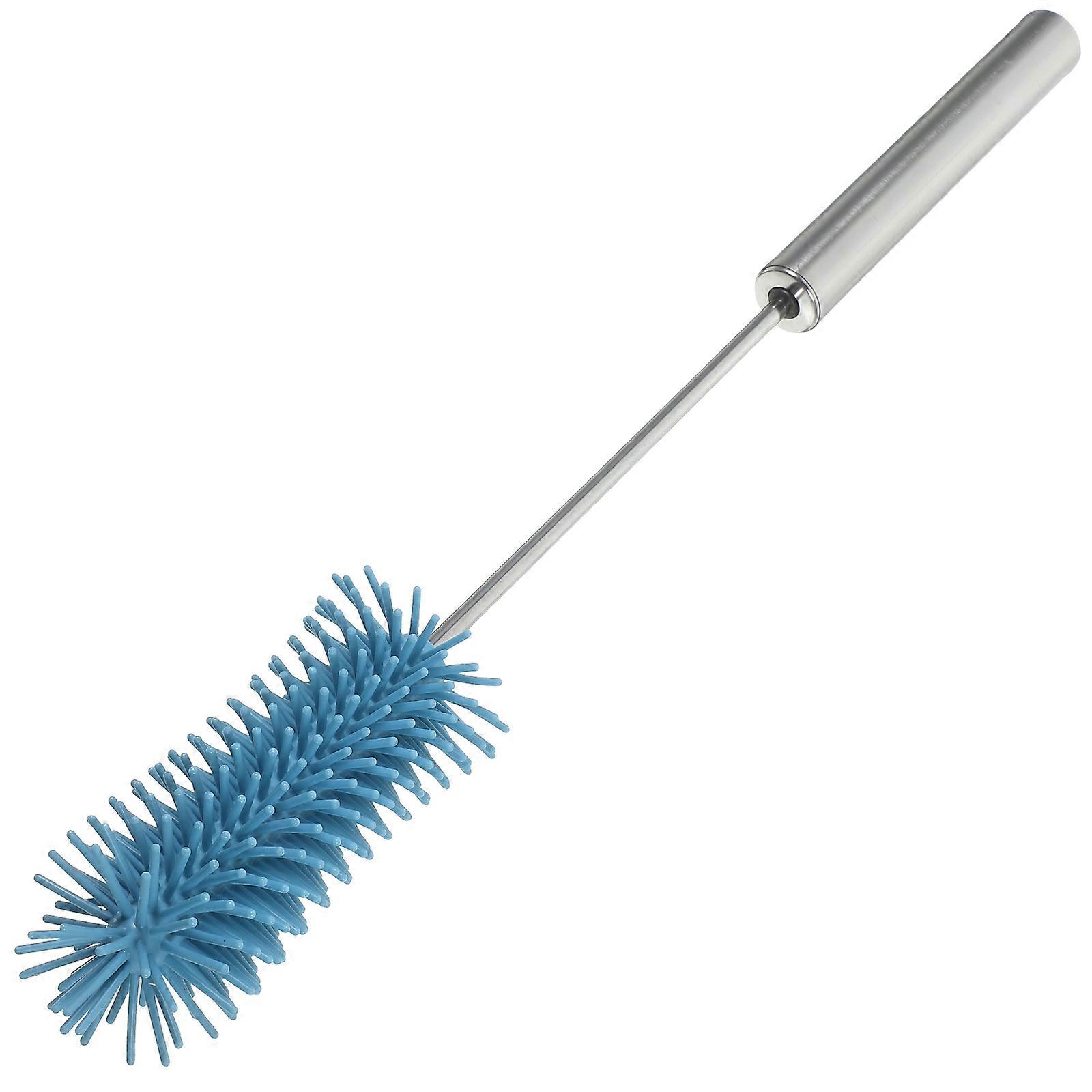 Flaschenbürste mit drehbarem Kopf und langem Griff, Handreiniger für Wasserflaschen und Glaswaren, Style Reinigungsbürste in Peacock Blue