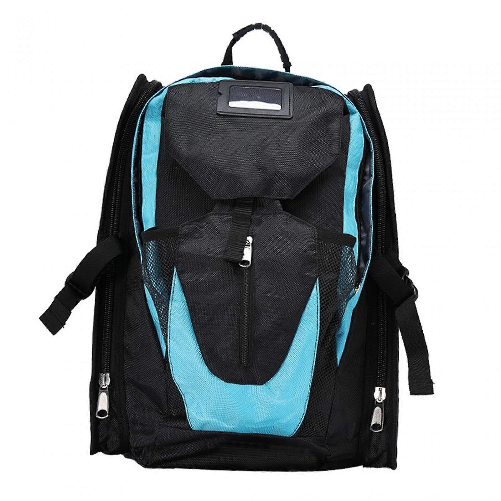 Professional Speed Inline Skate / Ice Skate / Inline Skate Backpack Travel Bag Blue Large