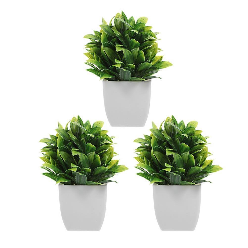 Desktop Bonsai Tree Artificial Plants For Busy Lifestyle Users Commercial Spaces 3Set