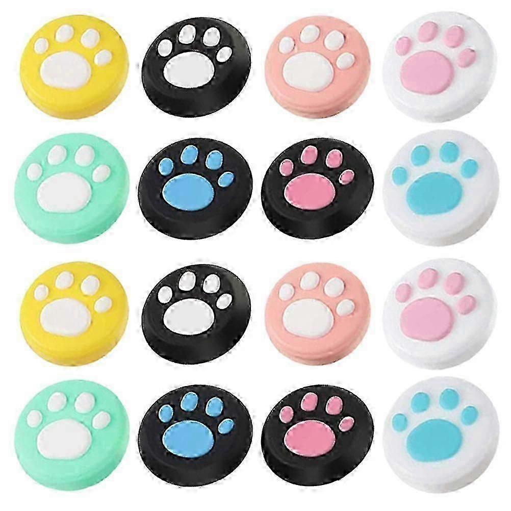 16pcs Joystick Cover Paw Pattern Analog Stick Protector Nonslip Joystick Cap Compatible with Switch