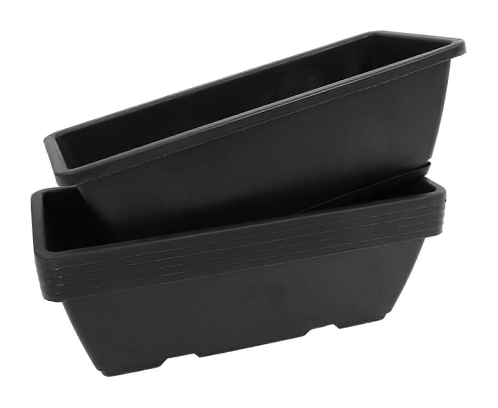 Plastic Garden Pots Set of 6, Decorative Planters with Drainage Holes for Outdoor and Patio Use, Durable Lightweight Design