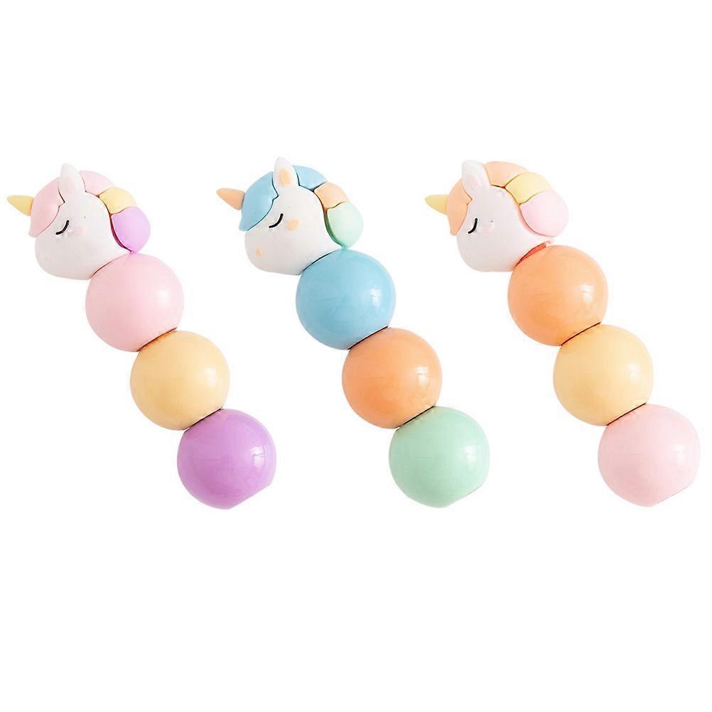 Kids Highlighter Pens Splicing Highlighter Children Text Highlighting Assorted Color 1Pack