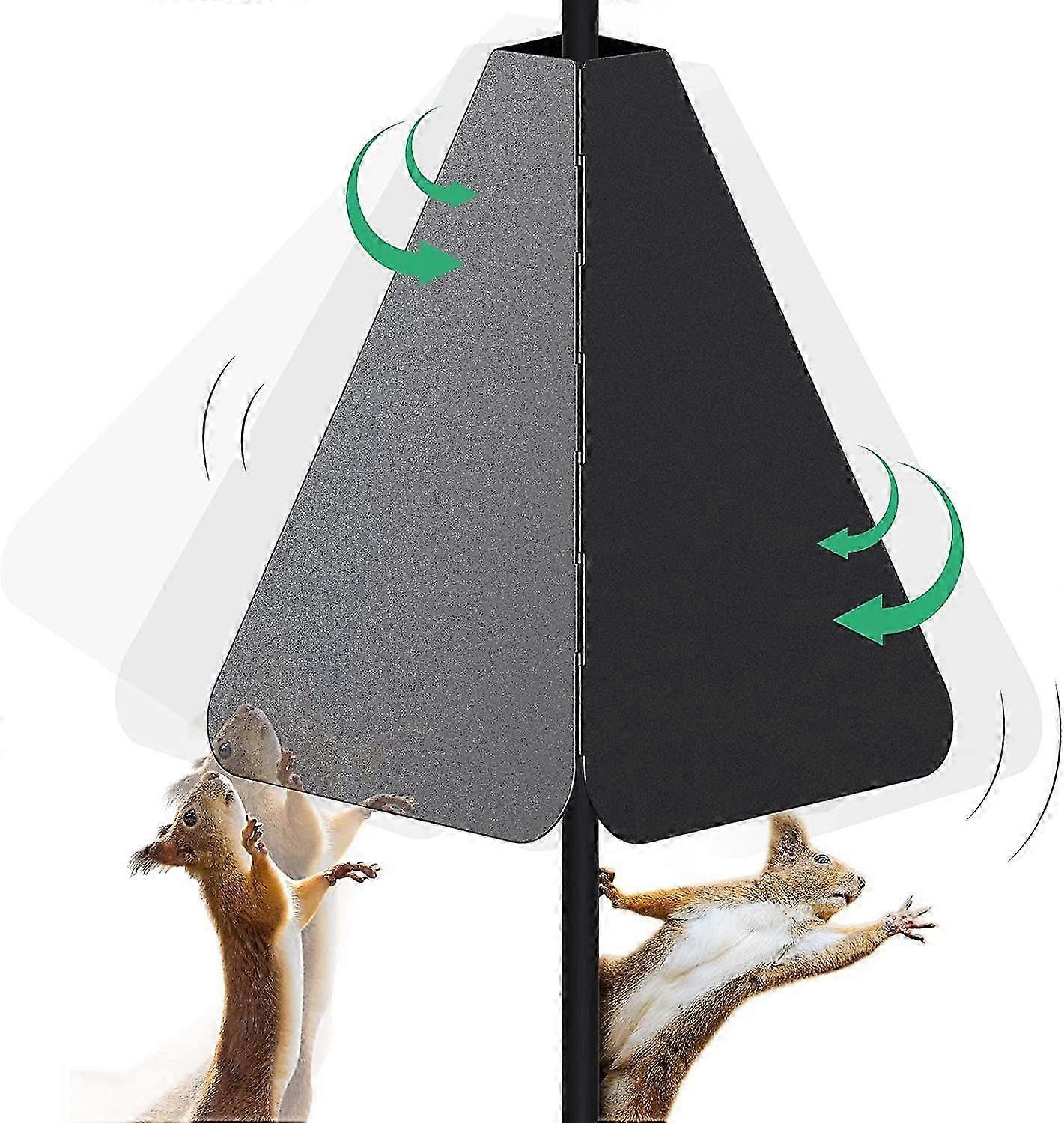 Squirrel Baffle with Dual Defense, Squirrel Proof for Bird Feeder Pole Outside, Bird Food House Squirrel Guard for Shepherd Hook 2025