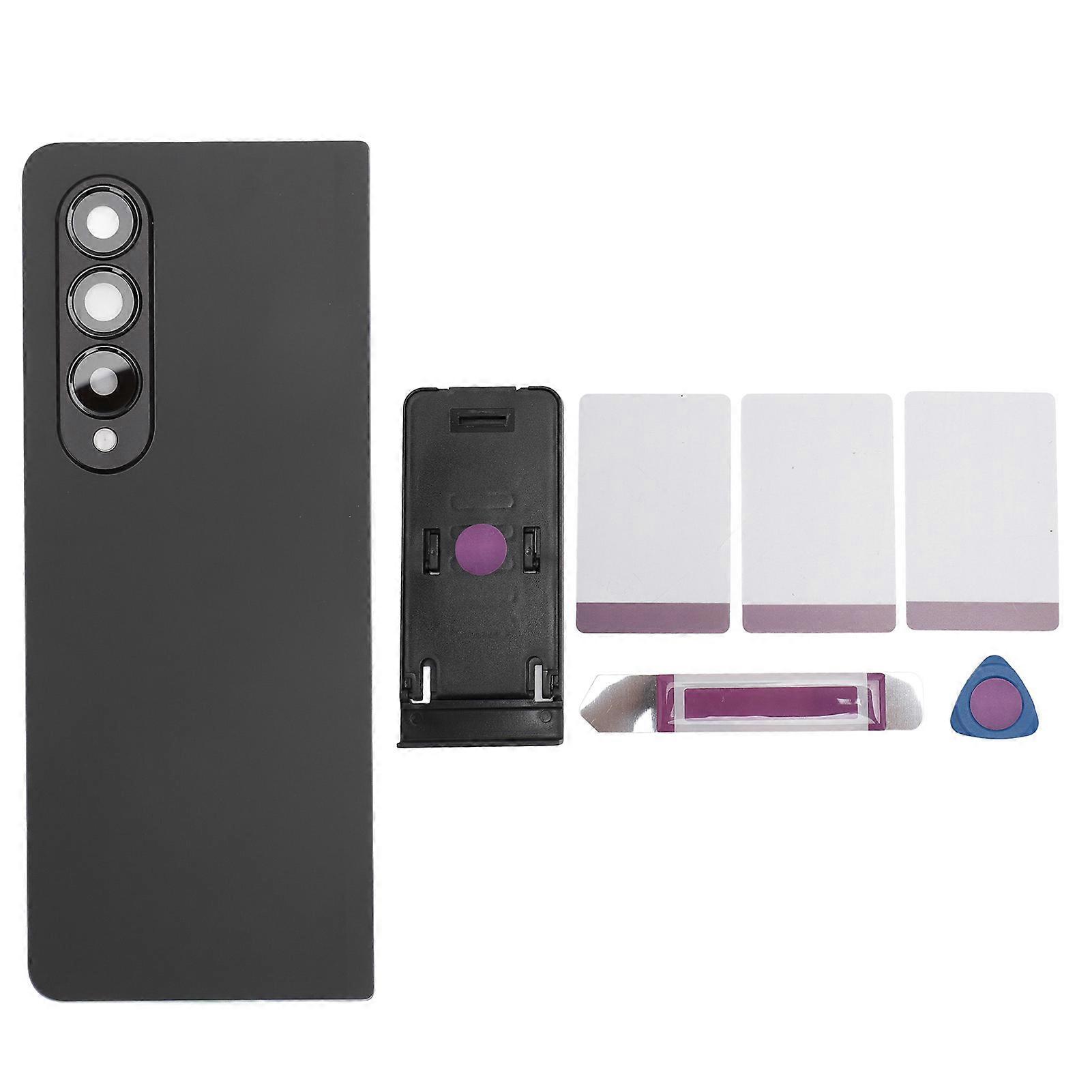 Galaxy Z Fold 4 5G Black Back Glass Replacement with Camera Lens & Repair Tools Kit