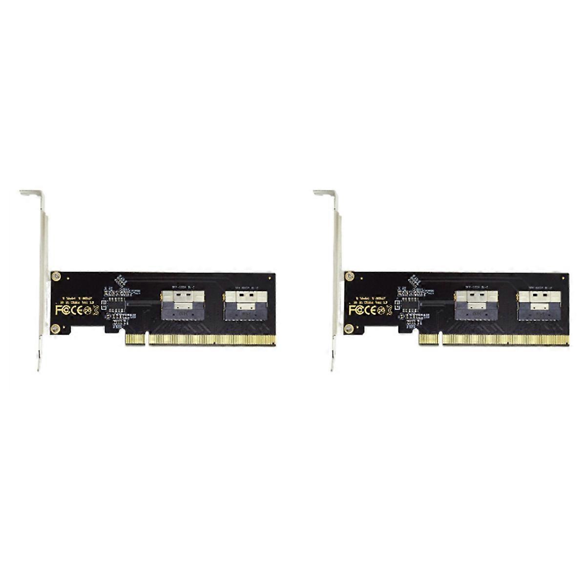 PCIe 4.0 X16 to 4 Ports NVMe-Compatible Expansion Card PCI-E Gen4/3
