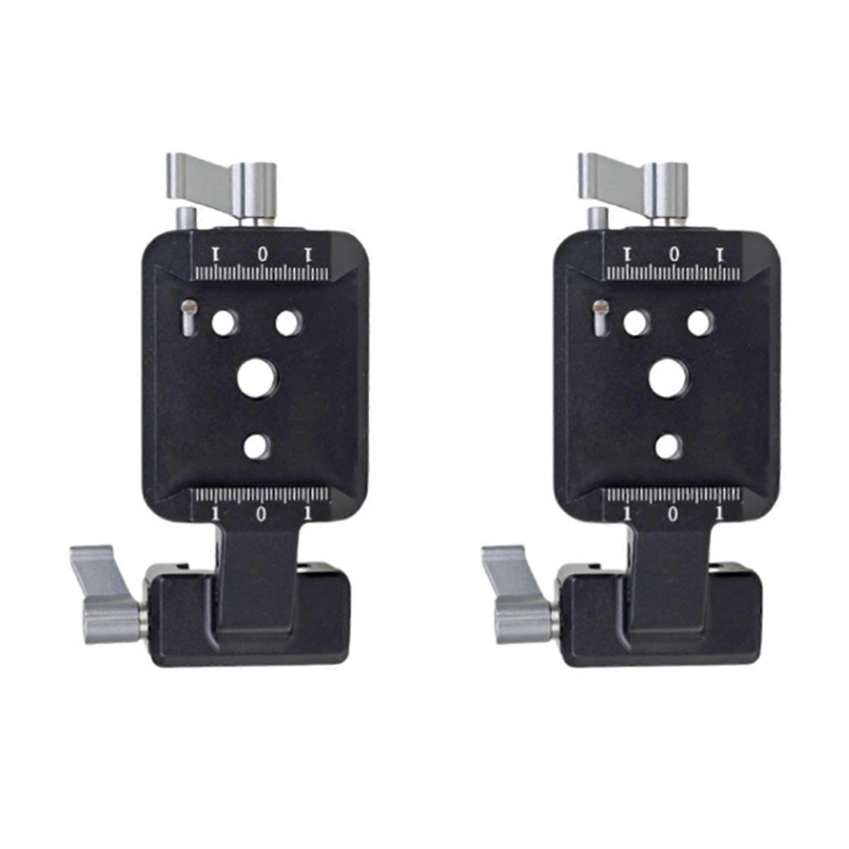 Rail Clamp Mounting Plate Cold Shoe 1/4 3/8 Vertical Adapter