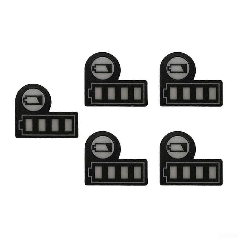 Battery Capacity Stickers for BL1830 BL1430, 5-Pack, Compatible with 18V 14V Lithium-Ion Batteries