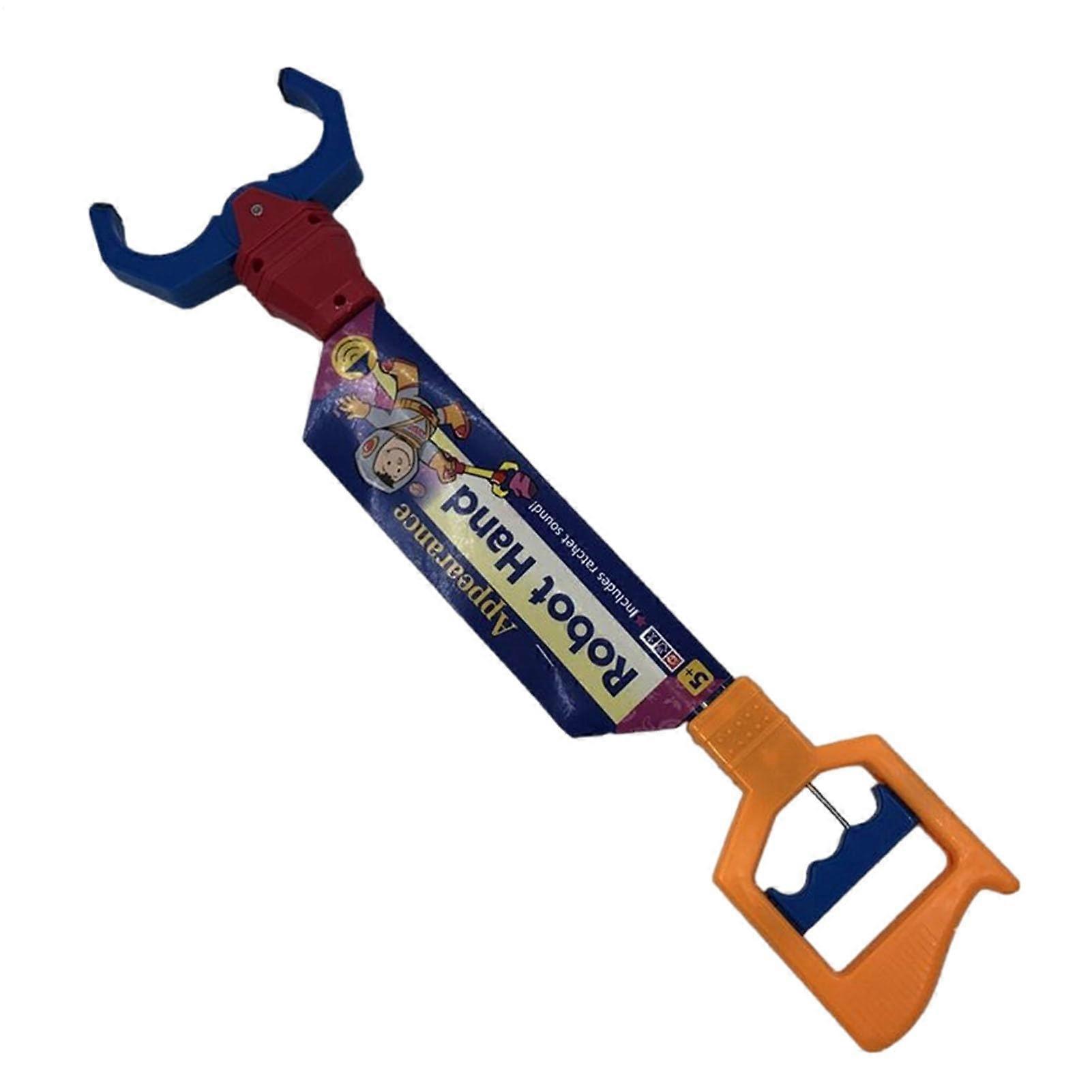 Children's Robot Hand Toy, Blue Plastic Gripper for Kids, Tricky Robot Hand with Pull Clip, Intelligence Development