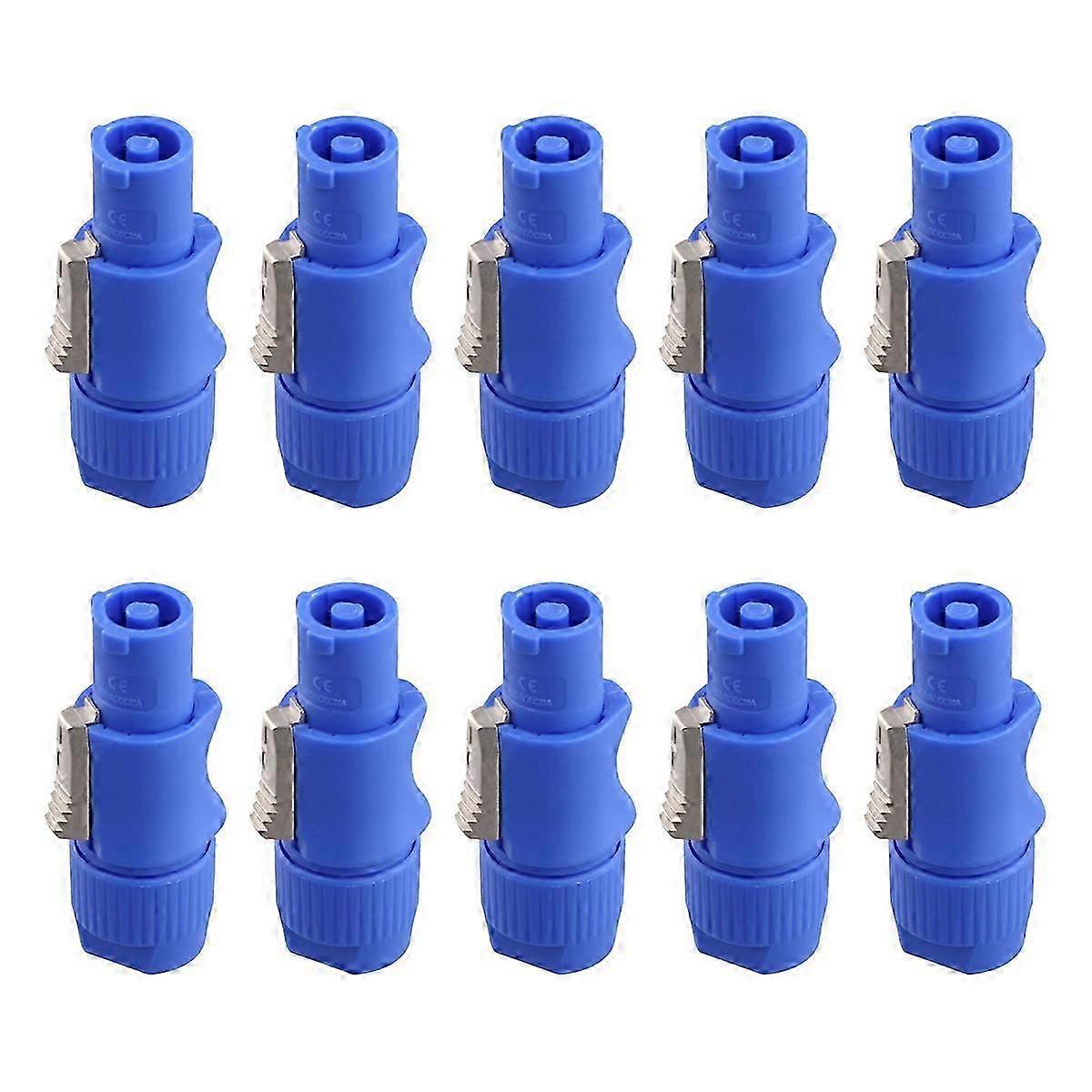 10Pcs 3 PIN Male Powercon Connector Signal Input Jack for Beam Light Stage Light
