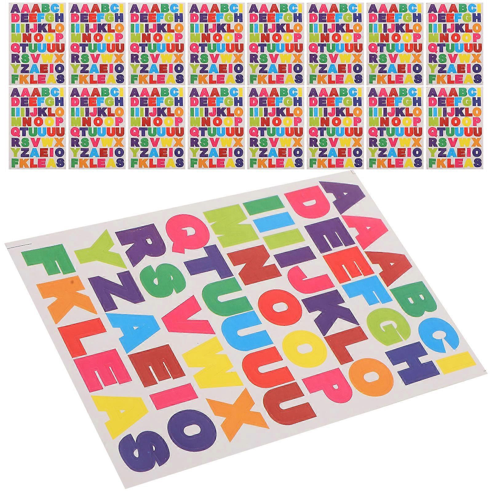 Removable Alphabet Letter Stickers   40 Sheets Self Adhesive Decals for DIY Scrapbooking, Crafting & Labeling Smooth Surfaces, Lightweight & Portable