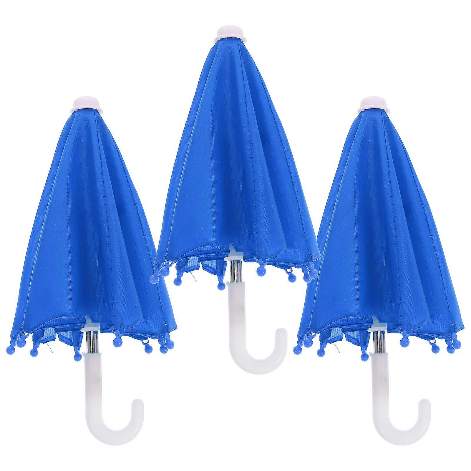Miniature Umbrella Decor Doll Accessory Small 3Pcs for 18Inch Doll