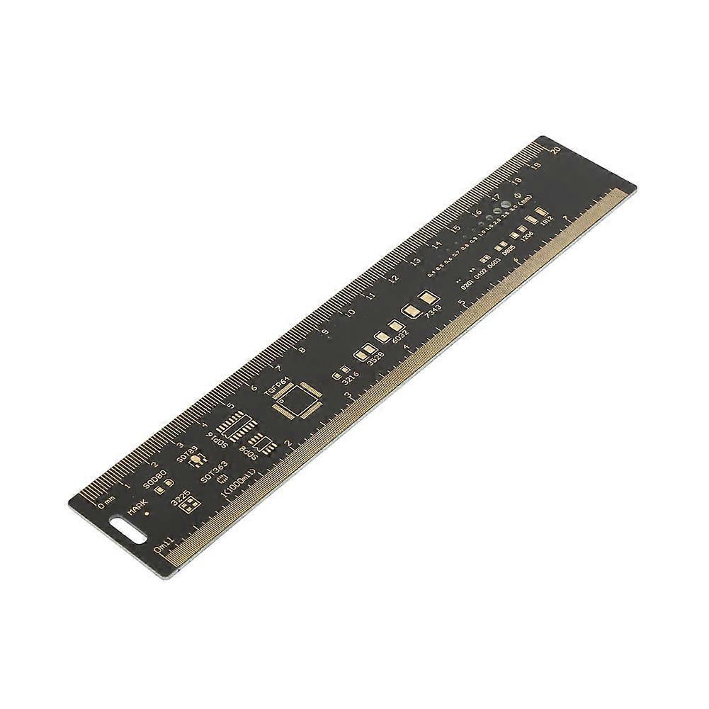 Multifunctional Printed Circuit Board Ruler Suitable for Measurement and Engineering