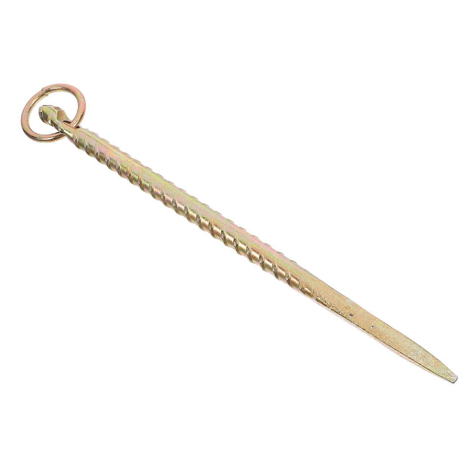 Dog Tie Stake, Robust Iron Yard Stake for Screwin, Metal Ground Anchor with Swivel Hook for Outdoor Camping