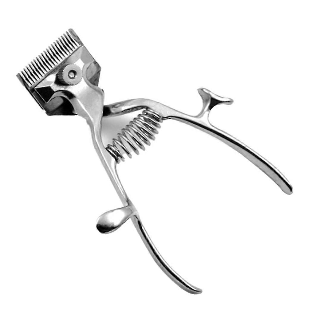 Clipper Barber Trimmer for Salon Use - Classic Haircut Tool in Stainless Steel with Ergonomic Design and Precision Blades