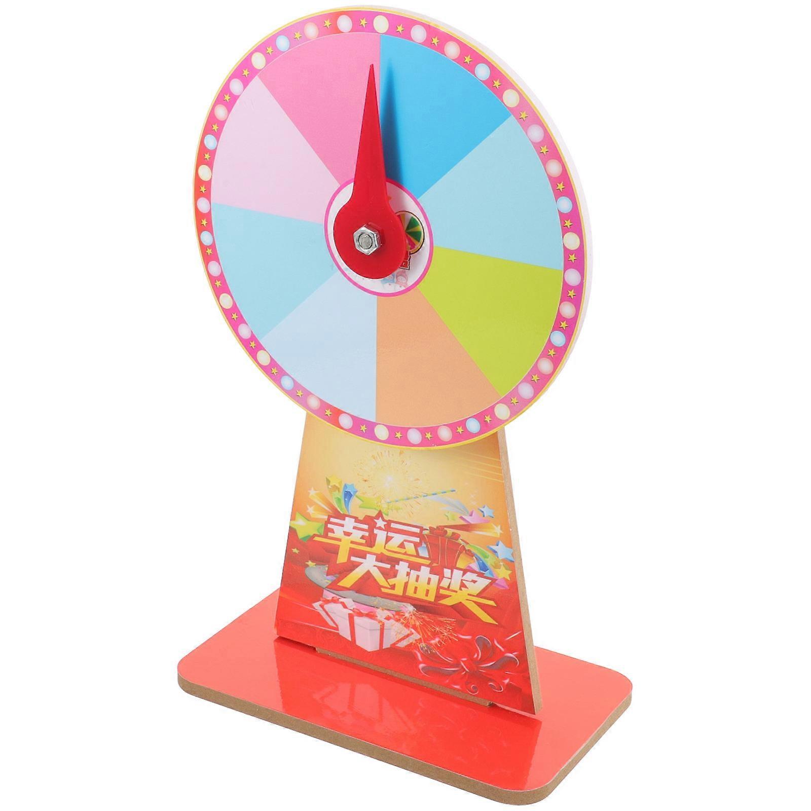 1 Set of Game Rotating Roulette Wheel Rotating Roulette Wheel Plastic Wheel (Random Style)