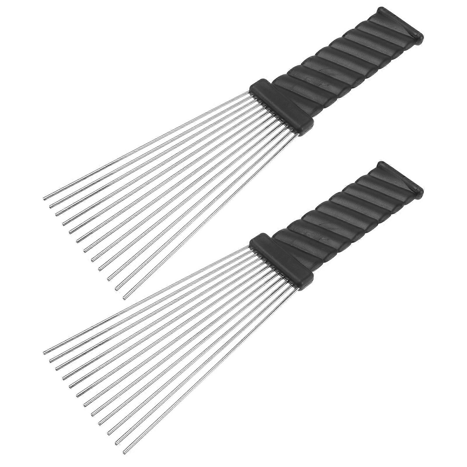 Stalowe grzebienie igłowe do rozczesywania mokrych włosów Narzędzia fryzjerskie 23,00x7,00x1,00cm 2szt