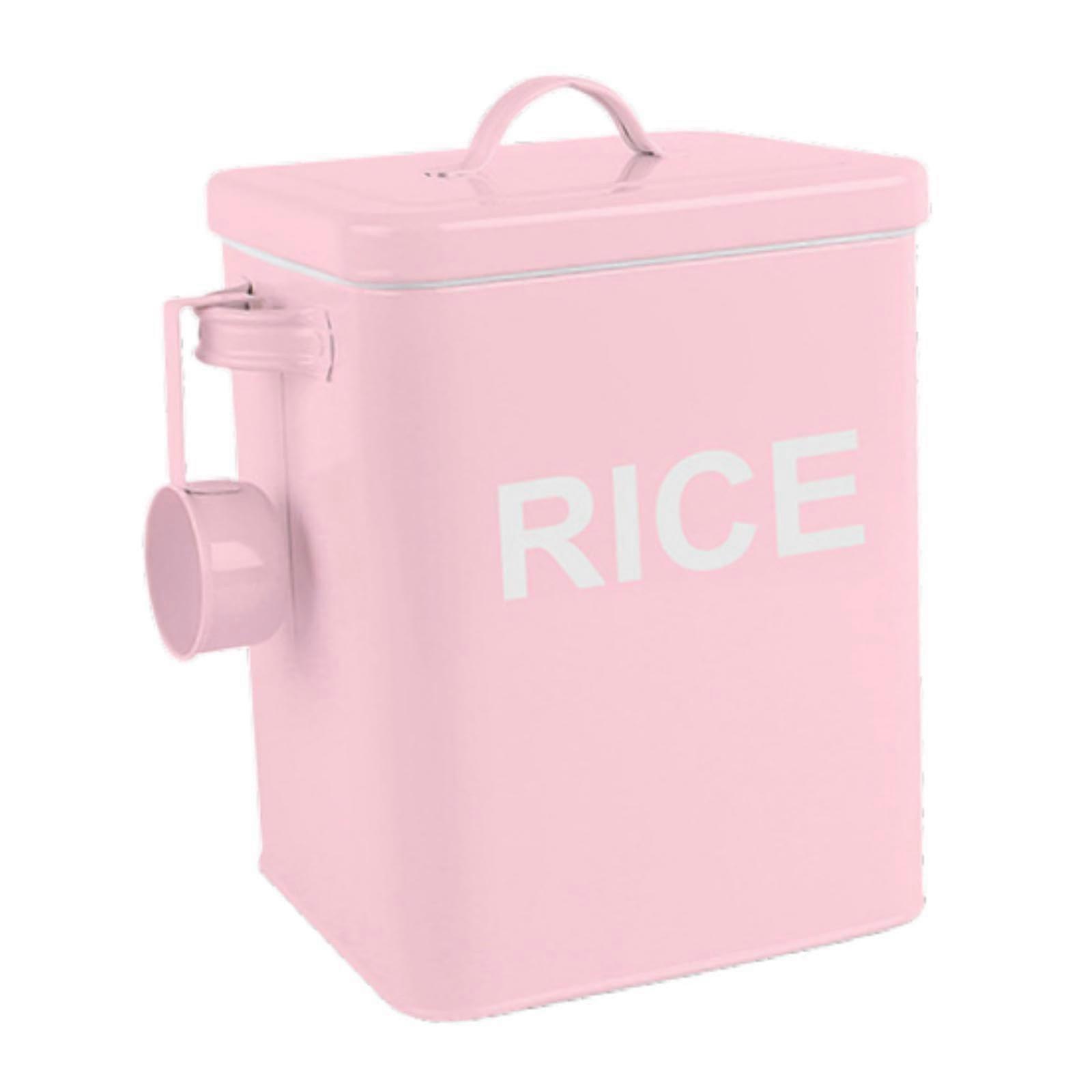 Iron container for food storage, Pink XL