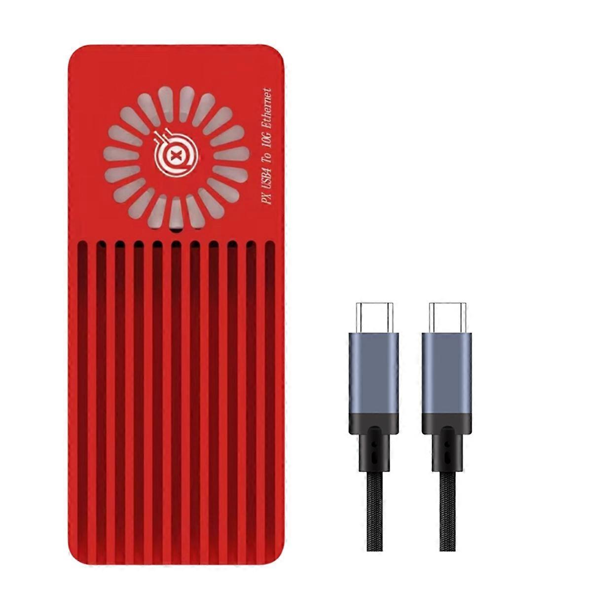 For 10G Network Card USB4 to 10G Ethernet for 3/4 USB4 10Gbps for Win10/11 Linux