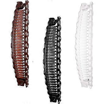Banana Hair Clip Open Comb Double Fish Tail Retro