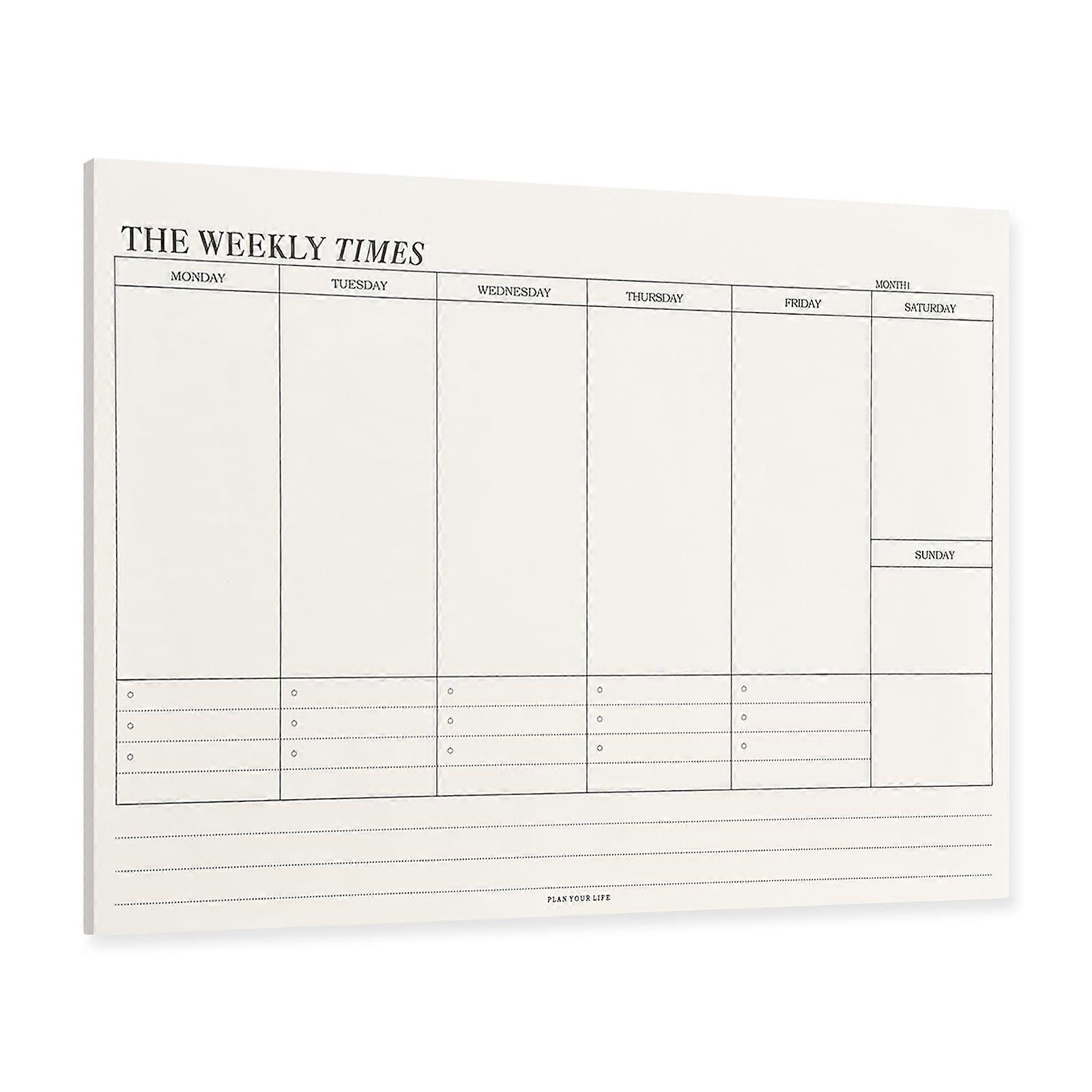 Weekly Planner Pad, 60 Sheets, Habit Tracker, ToDo List, Shopping List, Weekly Planner