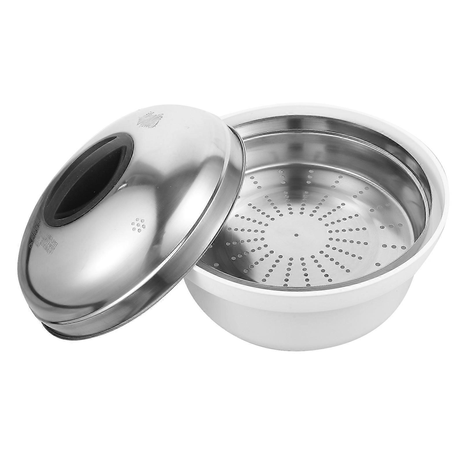 Microwave Steamer Food Grade Kitchen Accessory for Steaming Vegetables Buns Dumplings Rice Easy Clean Design Quick Cooking