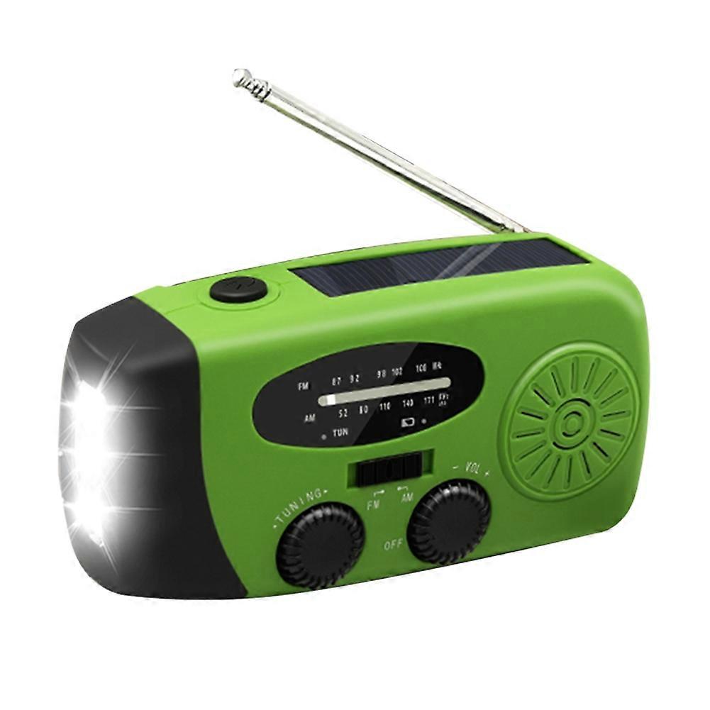 2000mAh Solar Hand Crank Emergency Radio Portable Multifunctional FM/AM/WB/NOAA Weather Radio USB LED European Models