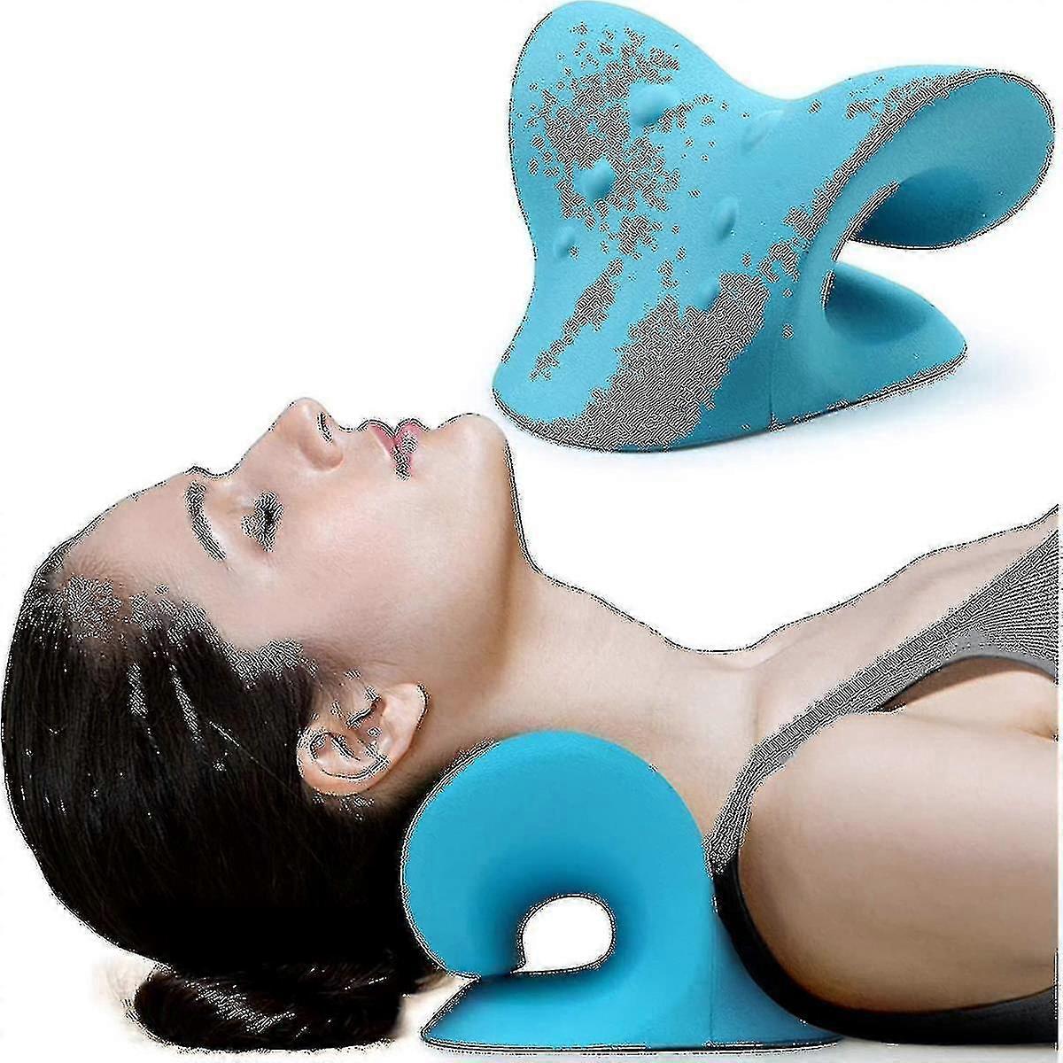Cervical Traction Device & Neck And Shoulder Relaxer for Pain Relief - Effective Spine Alignment Support Tool