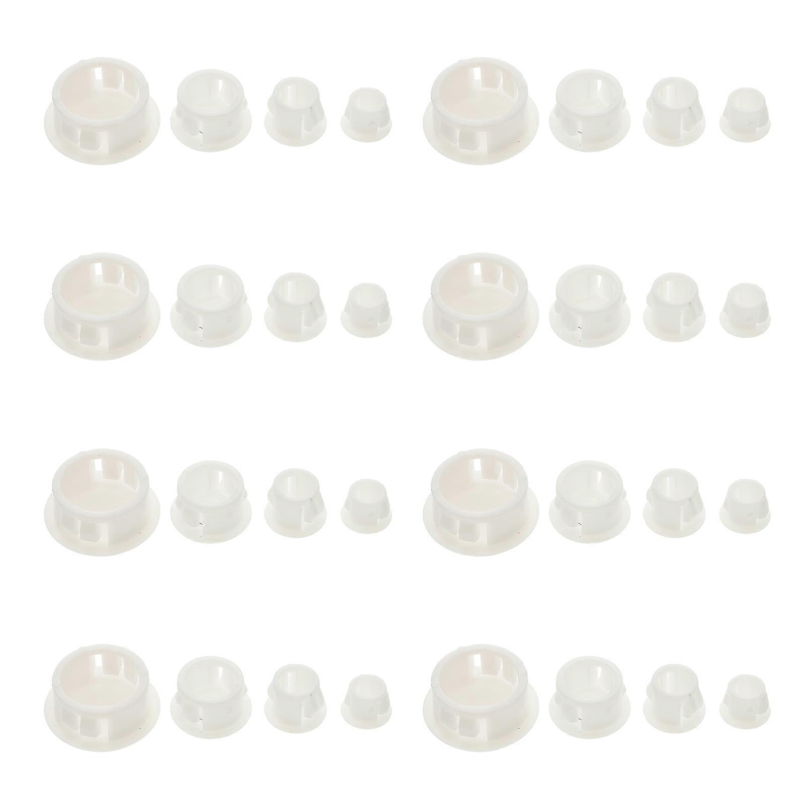 27 Pcs 1 Bag Durable Screw Covers for Practical Decoration (White)
