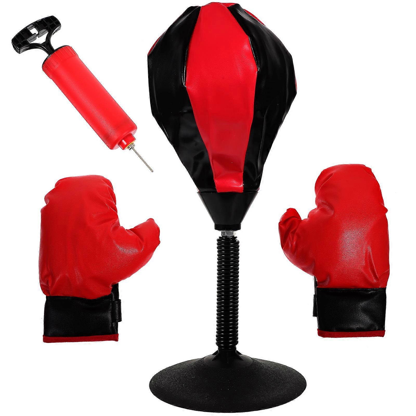 Boxing Game MMA Equipment Speed Exercise Indoor Play Plastic Material 1Set